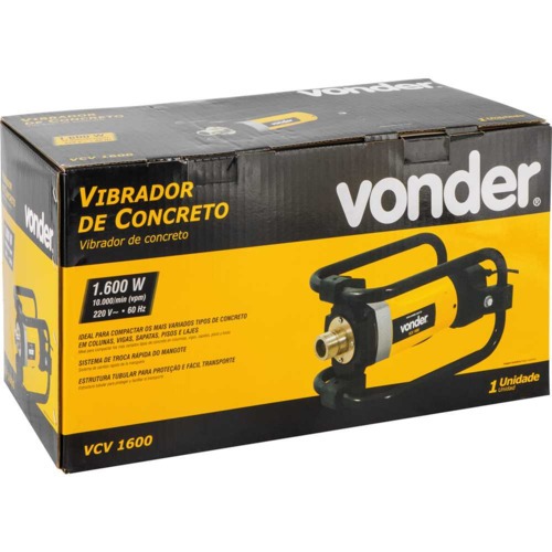 Motor vibratório de concreto 1600 watts monofásico - VCV1600 220V Motor vibratório de concreto 1600 watts monofásico - VCV1600 220V