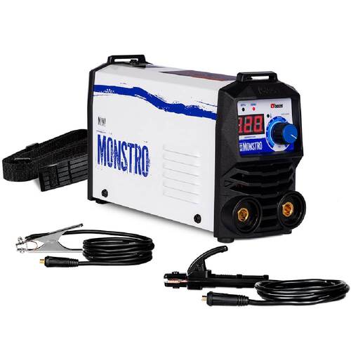 Inversora de solda 120A para Eletrodo revestido e Tig - Mini Monstro Inversora de solda 120A para Eletrodo revestido e Tig - Mini Monstro
