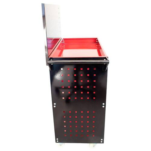 Carrinho para ferramentas aberto com 3 bandejas e painel Carrinho para ferramentas aberto com 3 bandejas e painel
