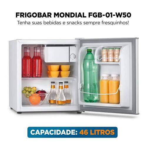 Frigobar 46 litros porta revers�vel branco - FGB01-W50  110V