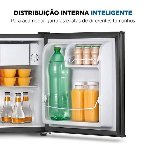 Frigobar 46 litros porta reversível preto - FGB-01-B50 110V Frigobar 46 litros porta reversível preto - FGB-01-B50 110V