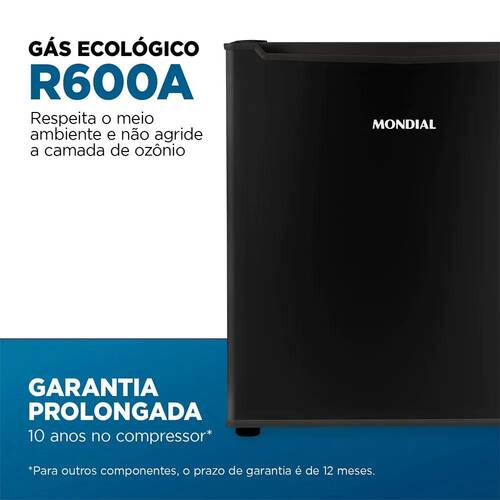 Frigobar 46 litros porta reversível preto - FGB-01-B50 110V Frigobar 46 litros porta reversível preto - FGB-01-B50 110V