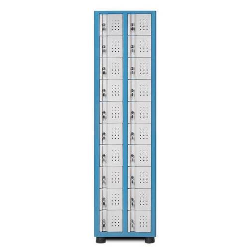 Armário porta objetos com 20 compartimentos e 14 tomadas para celulares - AM-103 Armário porta objetos com 20 compartimentos e 14 tomadas para celulares - AM-103