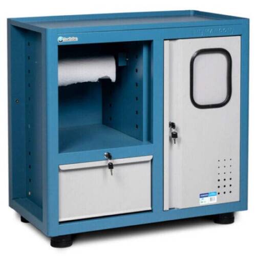 Gaveteiro modular com 1 gaveta e porta lixeira Gaveteiro modular com 1 gaveta e porta lixeira