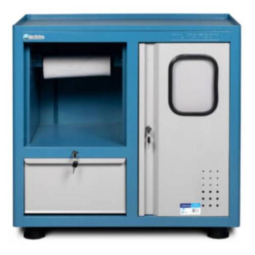 Gaveteiro modular com 1 gaveta e porta lixeira Gaveteiro modular com 1 gaveta e porta lixeira