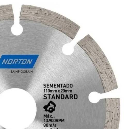 Disco diamantado segmentado 110 mm para concreto e alvenaria - Standard Disco diamantado segmentado 110 mm para concreto e alvenaria - Standard