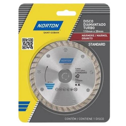 Disco diamantado turbo 110 mm para Mármore - Standard Disco diamantado turbo 110 mm para Mármore - Standard