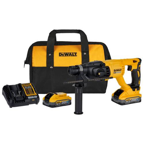 Martelete perfurador e rompedor a bateria 20V MAX 2,6J Brushless SDS Plus com 2 baterias - DCH133H2  110V/220V