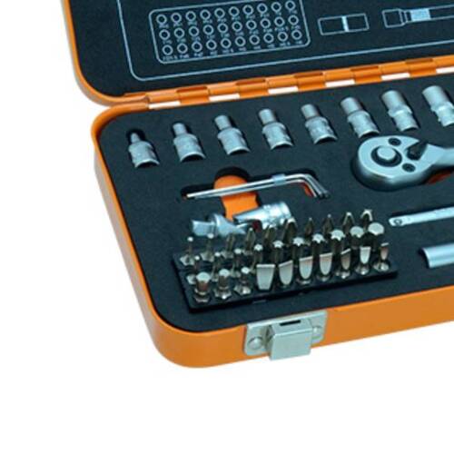 Jogo de soquete sextavado e bits 4 a 13 mm encaixe 1/4
