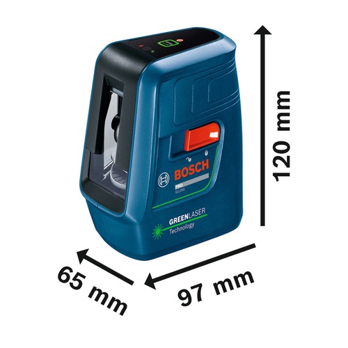 Nível a laser verde 3 linhas alcance de 20 m com acessórios - GLL3XG Nível a laser verde 3 linhas alcance de 20 m com acessórios - GLL3XG