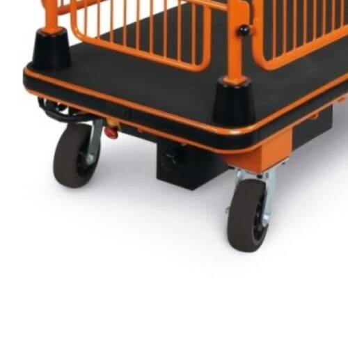Carrinho plataforma el�trico com grades 400W 24V capacidade 400 kg a bateria - C48M  220V