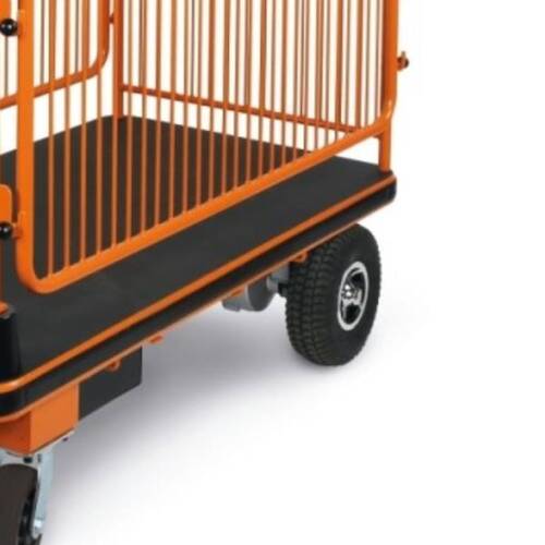 Carrinho plataforma el�trico com grades 400W 24V capacidade 400 kg a bateria - C48M  220V