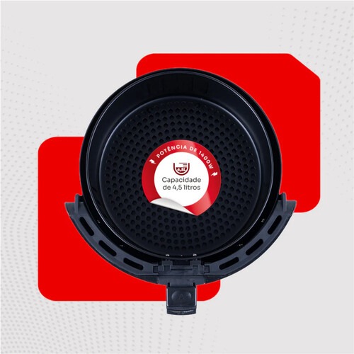 Fritadeira elétrica sem óleo Air Fryer 4,5L 1.400W - ARF 1245 110V Fritadeira elétrica sem óleo Air Fryer 4,5L 1.400W - ARF 1245 110V