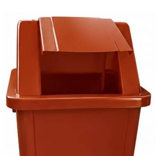 Cesto coletor de lixo 100L tampa basculante sem adesivo - CD11MR