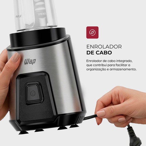 Liquidificador port�til 300W com 2 copos squeeze - WBG600  110V