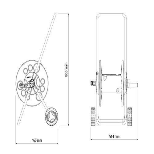 Enrolador para mangueira de 1/2 Enrolador para mangueira de 1/2