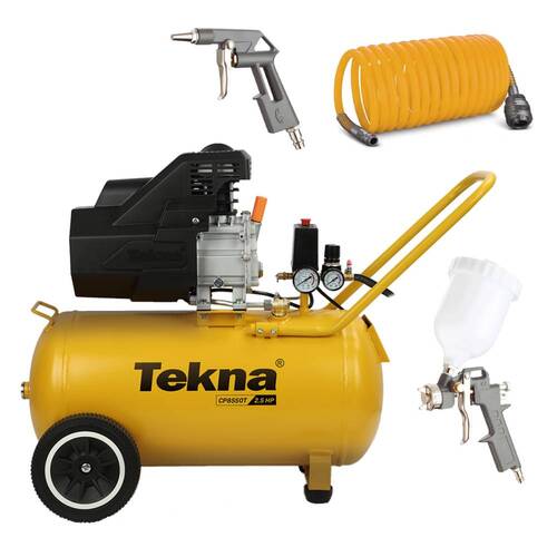 Compressor de ar 8,0 pés 50L 2,5 hp 116 lbs com kit de acessórios - CP8550T-1CK3 110V Compressor de ar 8,0 pés 50L 2,5 hp 116 lbs com kit de acessórios - CP8550T-1CK3 110V