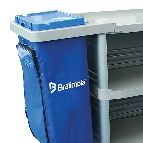 Carro funcional extra 2 bolsas azul e verde com fechamento Carro funcional extra 2 bolsas azul e verde com fechamento