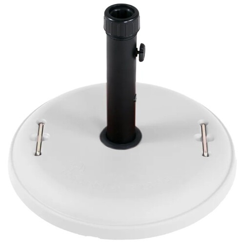 Base para guarda-sol e ombrelone em concreto branco 22 kg - 26201 Base para guarda-sol e ombrelone em concreto branco 22 kg - 26201