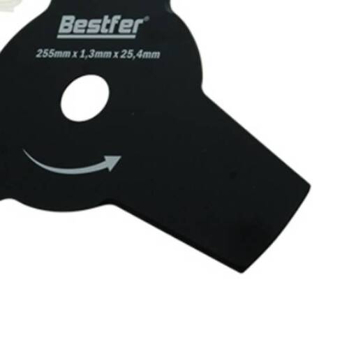 Lâmina para roçadeira 3 pontas 255 x 1,3 x 25,4 mm - BFH3733 Lâmina para roçadeira 3 pontas 255 x 1,3 x 25,4 mm - BFH3733