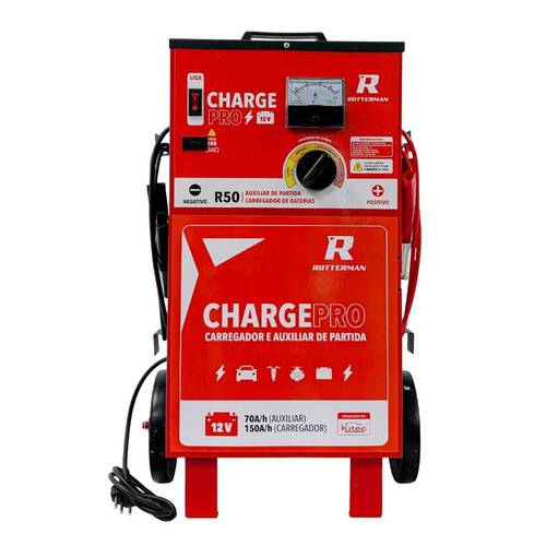 Kit Carregador bateria 12V 50A com auxiliar de partida - Charge PRO + Chave impacto Parafusadeira 21V 2 baterias RCI2135 110V/220V Kit Carregador bateria 12V 50A com auxiliar de partida - Charge PRO + Chave impacto Parafusadeira 21V 2 baterias RCI2135 110V/220V