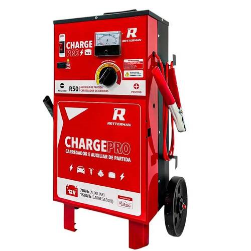 Kit Carregador bateria 12V 50A com auxiliar de partida - Charge PRO + Chave impacto Parafusadeira 21V 2 baterias RCI2135 110V/220V Kit Carregador bateria 12V 50A com auxiliar de partida - Charge PRO + Chave impacto Parafusadeira 21V 2 baterias RCI2135 110V/220V