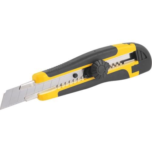 Estilete largo 18 mm emborrachado com 2 lminas - ES218