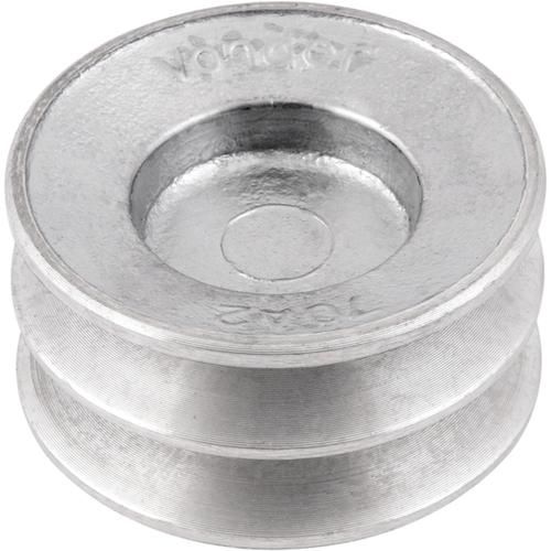 Polia de alumnio 2 canais A - 70 mm