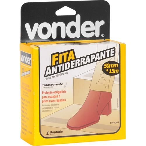 Fita adesiva antiderrapante 50 mm x 15 m transparente