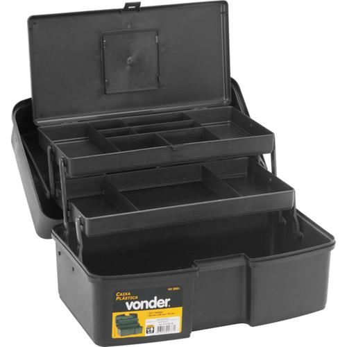 Caixa pl�stica com 2 bandejas - VD 2001