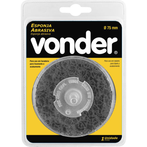 Esponja abrasiva 75 mm com haste