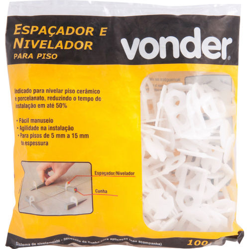 Espaador e nivelador para piso 5,0 mm pacote com 100 peas