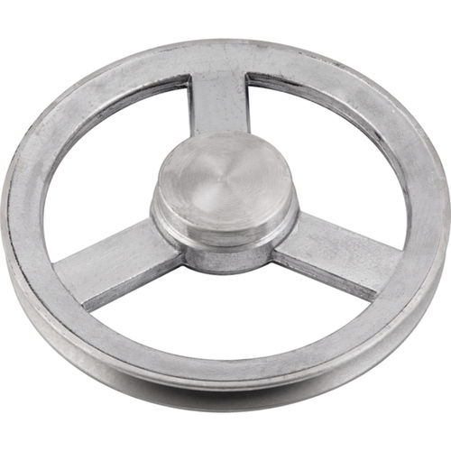 Polia de alumnio 1 canal A sem furo - 110 mm 