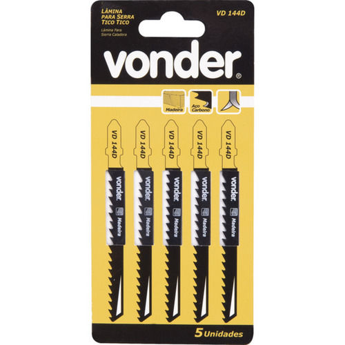 Jogo de lminas para serra tico tico 100 mm 6 dentes com 05 peas - VD 144D