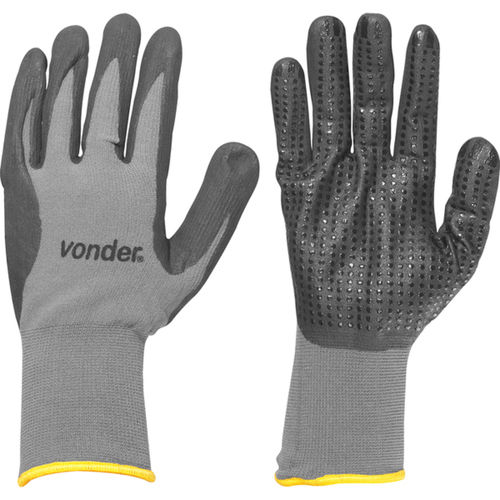 Luva de poliamida com borracha nitrlica  tamanho 10 -  PNV 1000