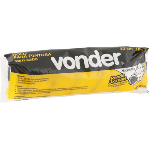Rolo de microfibra para pintura 23 cm sem suporte - RPV 2012