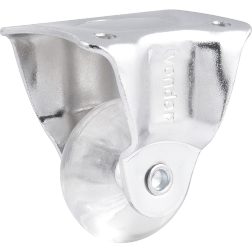 Rodzio fixo transparente de poliuretano 1.3/8