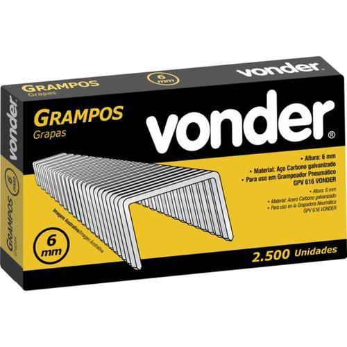 Grampo 6 mm para grampeador pneumtico com 2.500 peas - GPV 616