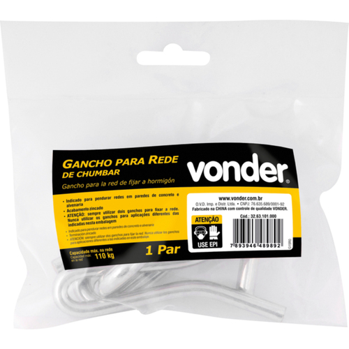 Gancho para rede de chumbar
