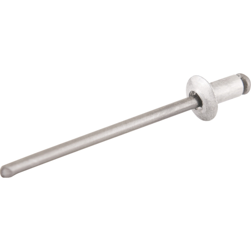 Rebite de repuxo em alumínio 2,4 x 8 mm Rebite de repuxo em alumínio 2,4 x 8 mm