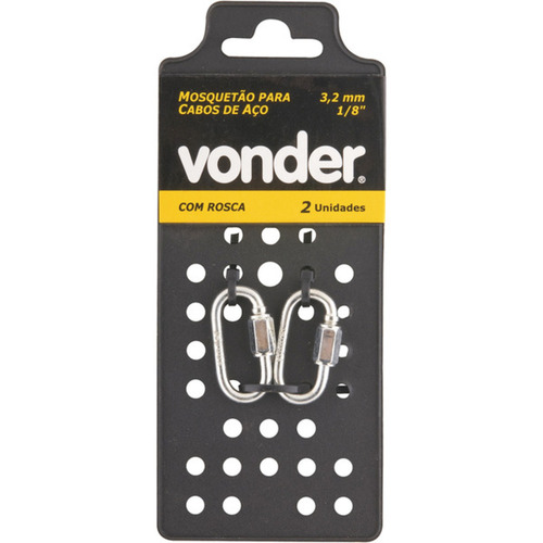 Mosquetão com rosca 3,1 mm 1/8 Mosquetão com rosca 3,1 mm 1/8