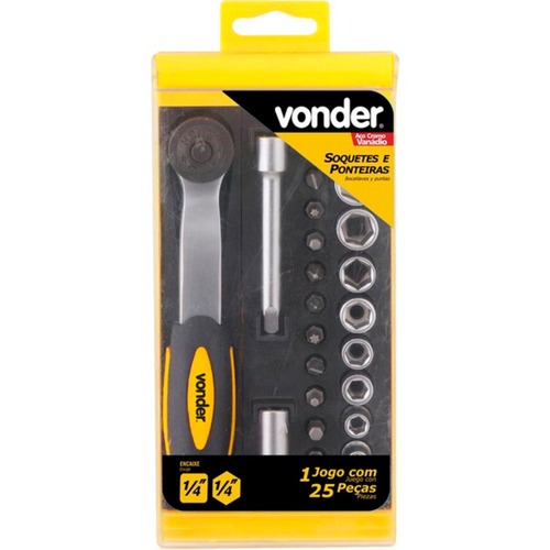 Jogo de bits e soquetes com 25 peas