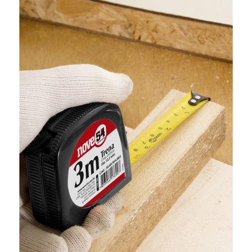 Trena com fita de a�o de 3 metros com trava 