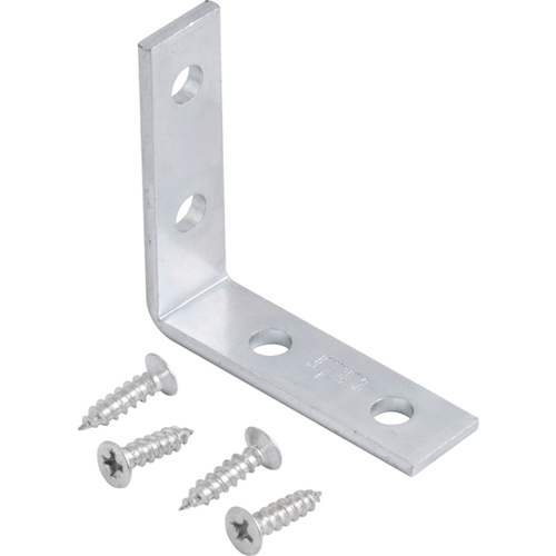 Cantoneira para cortina 4  x 4 cm zincada com 4 pe�as