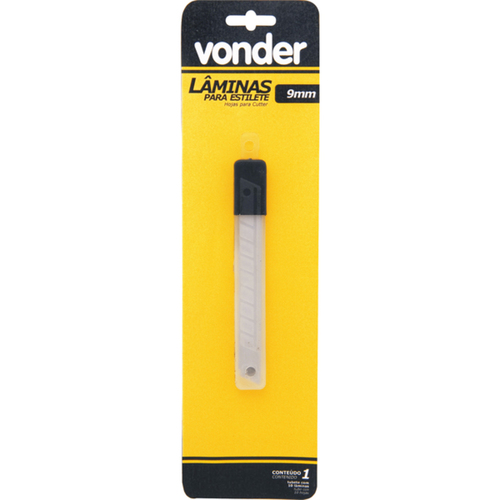 Lâmina para estilete 9 mm com 10 unidades - 35.99.009.001 Lâmina para estilete 9 mm com 10 unidades - 35.99.009.001