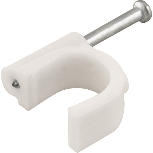 Grampo plstico redondo para fios de 6 mm