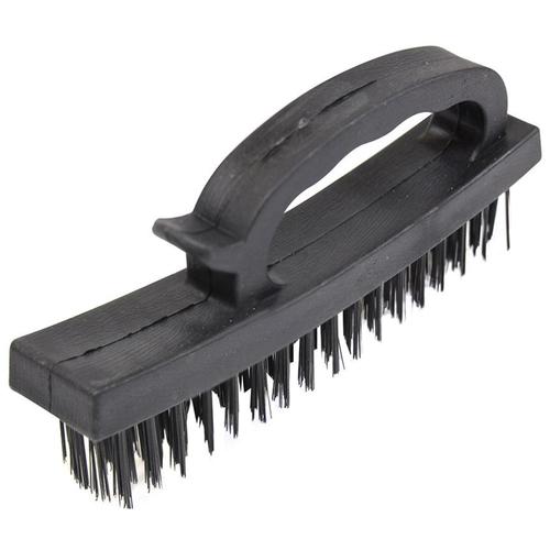 Escova de a�o manual com cabo