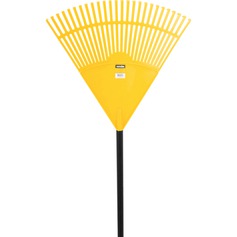 Vassoura pl�stica para grama 26 dentes com cabo 6 p�s