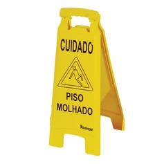 Cavalete de sinaliza��o piso escorregadio risco de queda 6 pe�as - MVPL2009