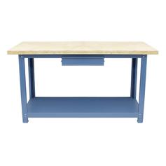 Bancada desmontvel tampo compensado pinus 1500 x 600 x 40 mm c/ 1gaveta - NB-10
